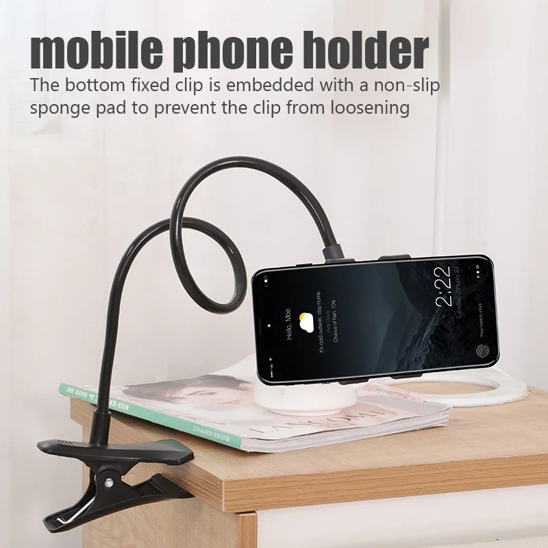 Universal Mobile Phone Holder Flexible Lazy Holder Adjustable Cell Phone Clip Home Bed Desktop Mount Bracket Smartphone Stand 2