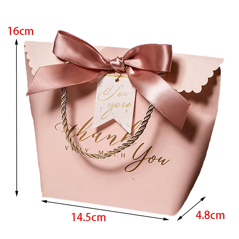 10/20Pcs Thank You Candy Gift Boxes with Handle and Ribbon – Elegant Chocolate Favor Pa... - SKU PGB17116 - UGI Packaging