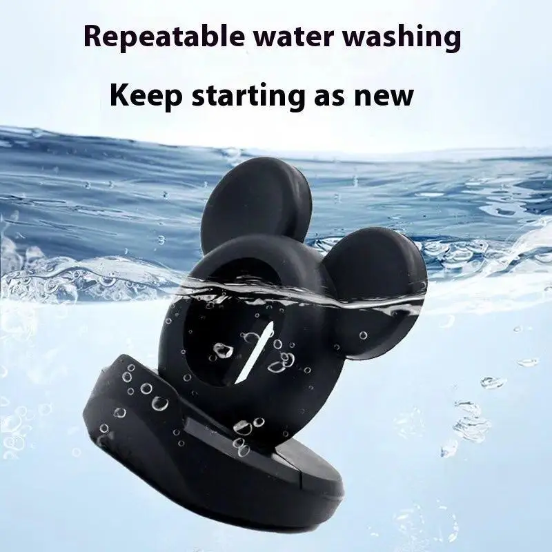 Desktop Cartoon Watch Charging Stand for Apple Watch Serie 8 7 6 5 SE Cute Silicone Charger Base for IWatch Series 45 44 42 40mm