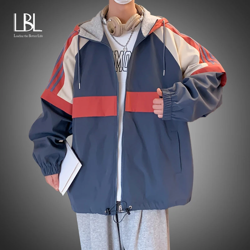 LBL Men Fashion Jackets 2022 Trend Korean Version Men's Coat Street Hip