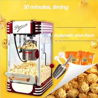 Popcorn Makers Hand Crank Mini Small Children's Popcorn Machine Ball Type Home Popcorn Machine 2