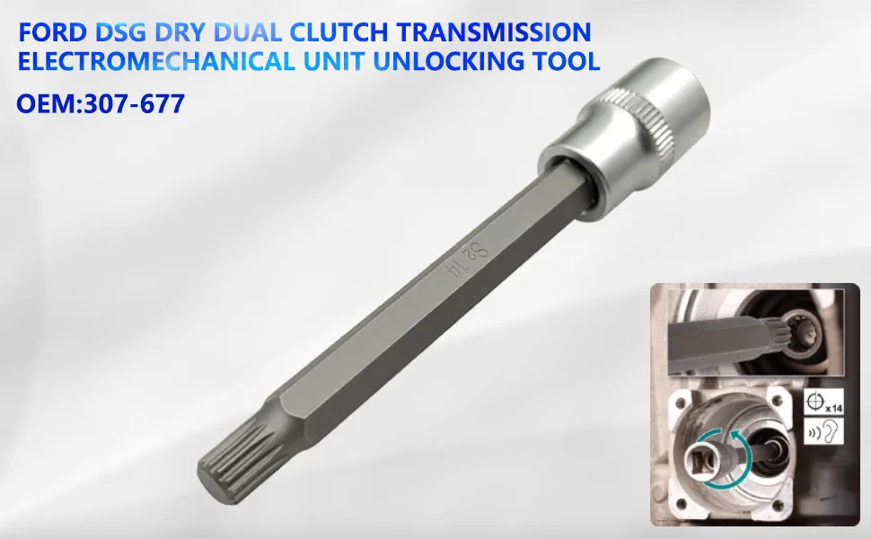 25-teiliges Werkzeugset zur Demontage und Montage von Trockenkupplungsgetrieben für Ford, Buick, Chevrolet, Hyundai, Kia, DSG – Detail 2