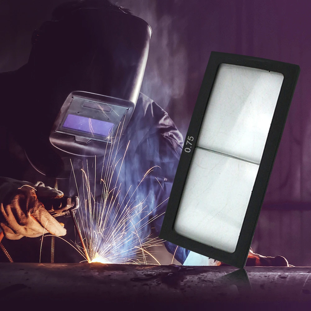Welding Helmet Lens 0.75-3.0 Diopter Arc Welding Magnifier Eye-protecting Magnifying Replace Lens For Welder