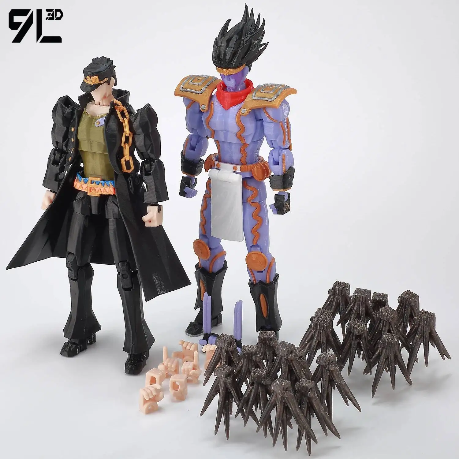 9L3D Lucky13 JoJo's Jotaro Kujo Action Figure Dummy13 with Star