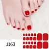 Toe Gel Nail Sticker Hardens With UV Lamp Curing Gel Stickers Waterproof Korean Full Cover Waterproof Polish Wraps Foot Strips 6