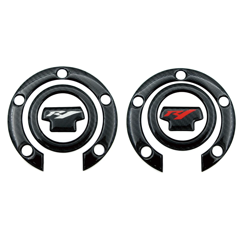 

Motorcycle Gas Fuel Tank Cap Cover Pad Protector Decals Carbon Fiber Look Stickers Fit For Yamaha YZF R1 YZFR1 YZF1000 2002-2008