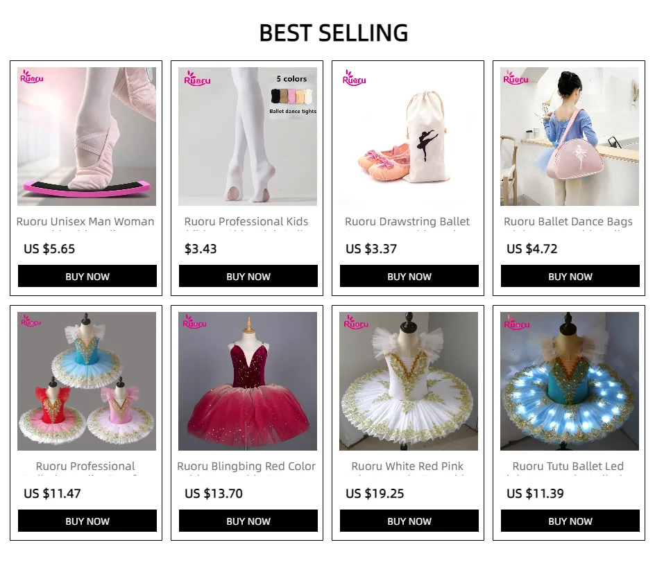 Ruoru Blingbing Red Color Girls Dress Kids Costume Ballet Dress Tutu Skirt with Adjustable Straps Ballerina Dress Leotard