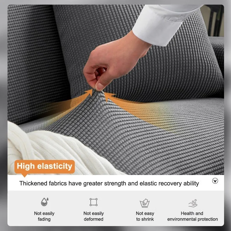 Elastic Sofa Cover For Living Room ArmChair Most Cheap Corn Grid Fabric Sofa Slipcover Protector Chair Sofa Protector Home Decor 4