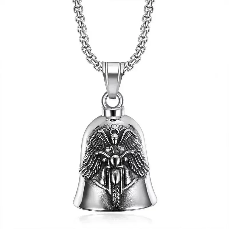 Lion King Pendant and Keychain with Uniquely Carved Bell - Retro Design