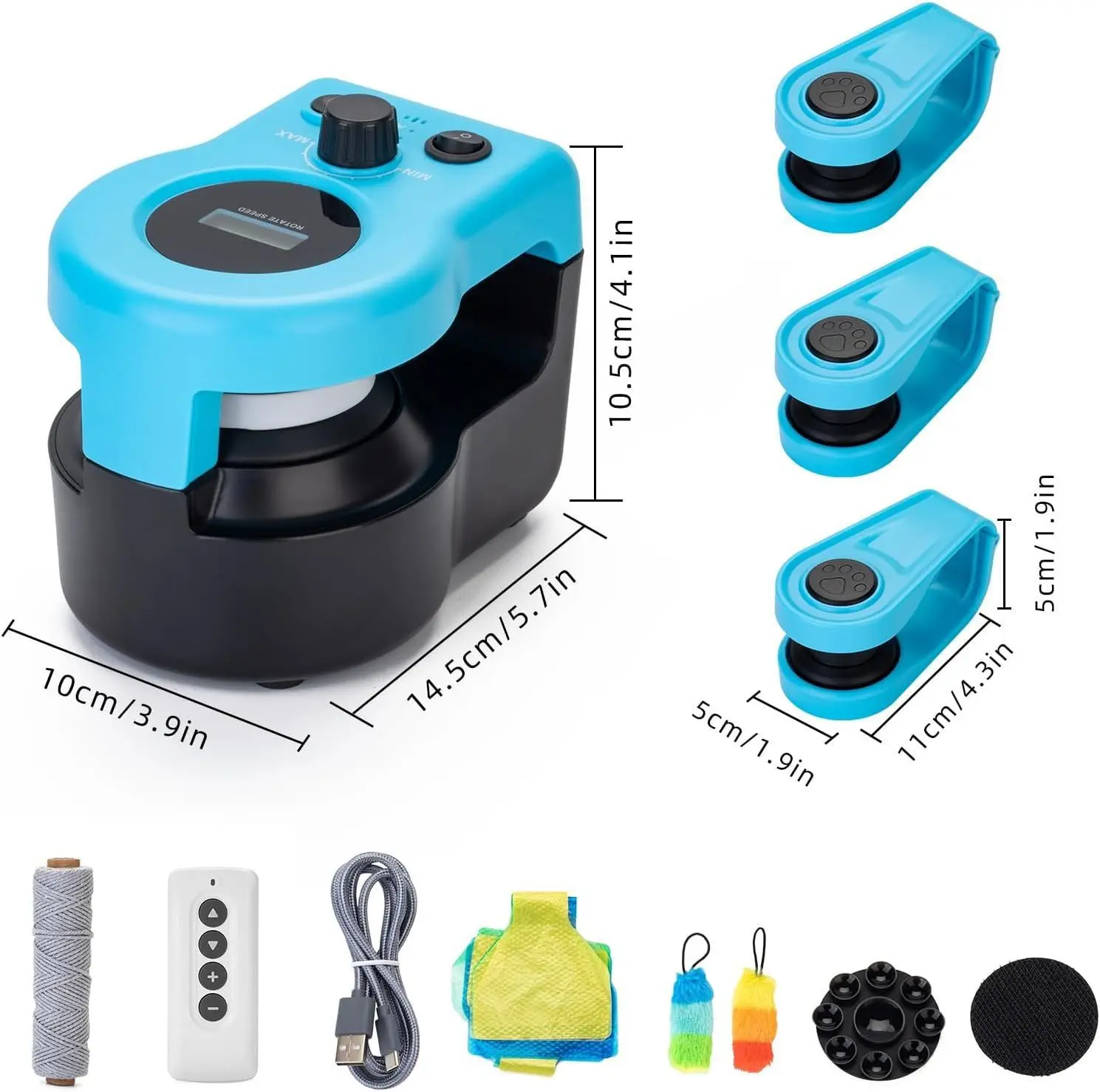 Cat Toys for Indoor Cats Interactive Cat Toy Wheel Exerciser Automatic Treadmill for Simulated Hunting Toy Adjustable Speed