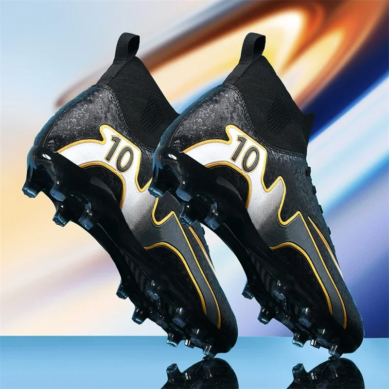 Elite High-Performance Unisex Football Boots – Enhanced Traction & Ankle Support for Turf & Indoor Play