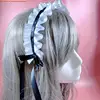 new Lolita Pleated Laces Hair Hoop Women Girls Sweet Bowknot Shaped Headband Maid Cosplay Headpiece Festival Party Costume Props