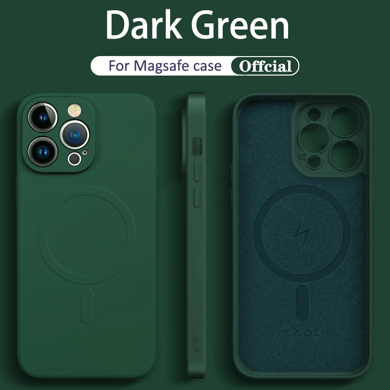 Official Liquid Silicone Magnetic Wireless Charging Case - Magsafe Compatible Cover