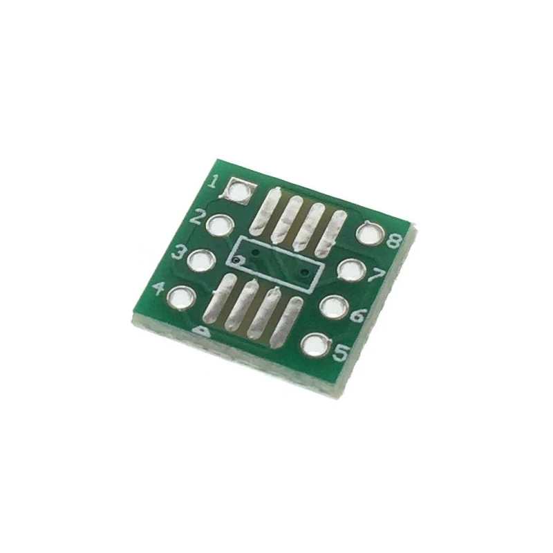 100PCS SOP8 SSOP8 TSSOP8 Patch To In-line DIP Pin  Pitch 0.65/1.27mm Conversion Board Double-faced