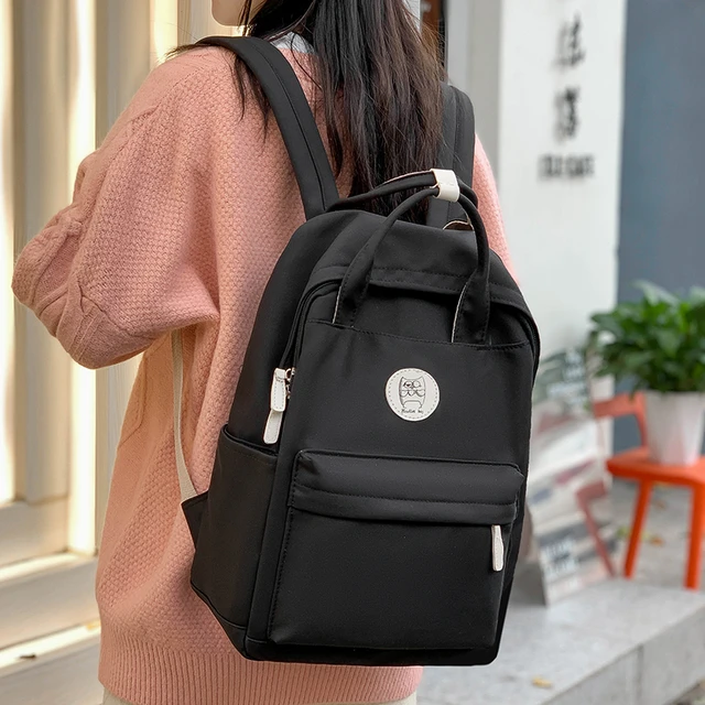 Fashion Korean Canvas Backpack Women Girl  Small Canvas Backpack Girl -  Korean Style - Aliexpress