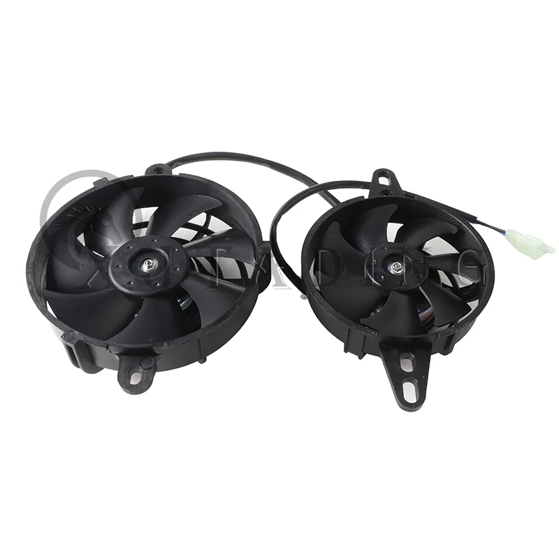 Motorcycle Cooling Fan 12V Motorcycle Cooling Fan Oil Cooler Engine Electric Radiator 150cc-250cc ATV Quad Go Kart Buggy Motocross Accessories