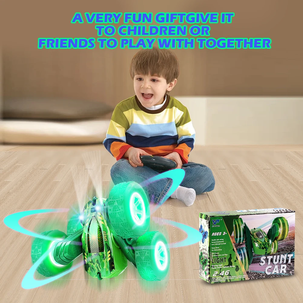 2.4G RC Stunt Car Double Sided Flip Remote Control Car 360° Rotation Off Road Rc Drift Children's Toys Cars For Girls Gift ﻿ 6