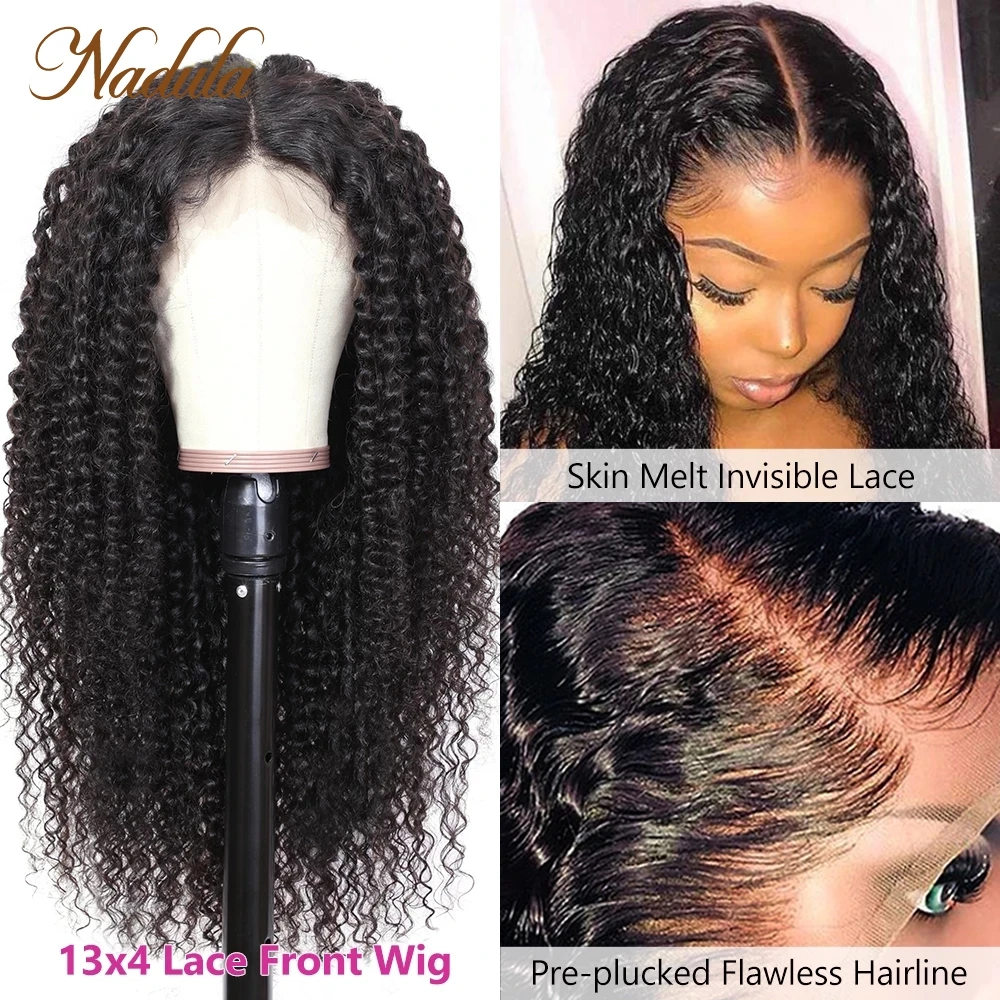 Nadula Curly Hair 13x4 Lace Front Wig 5x5 HD Lace Closure Wig Skin Melt Invisible Pre Plucked With Babyhair 100% Human Hair