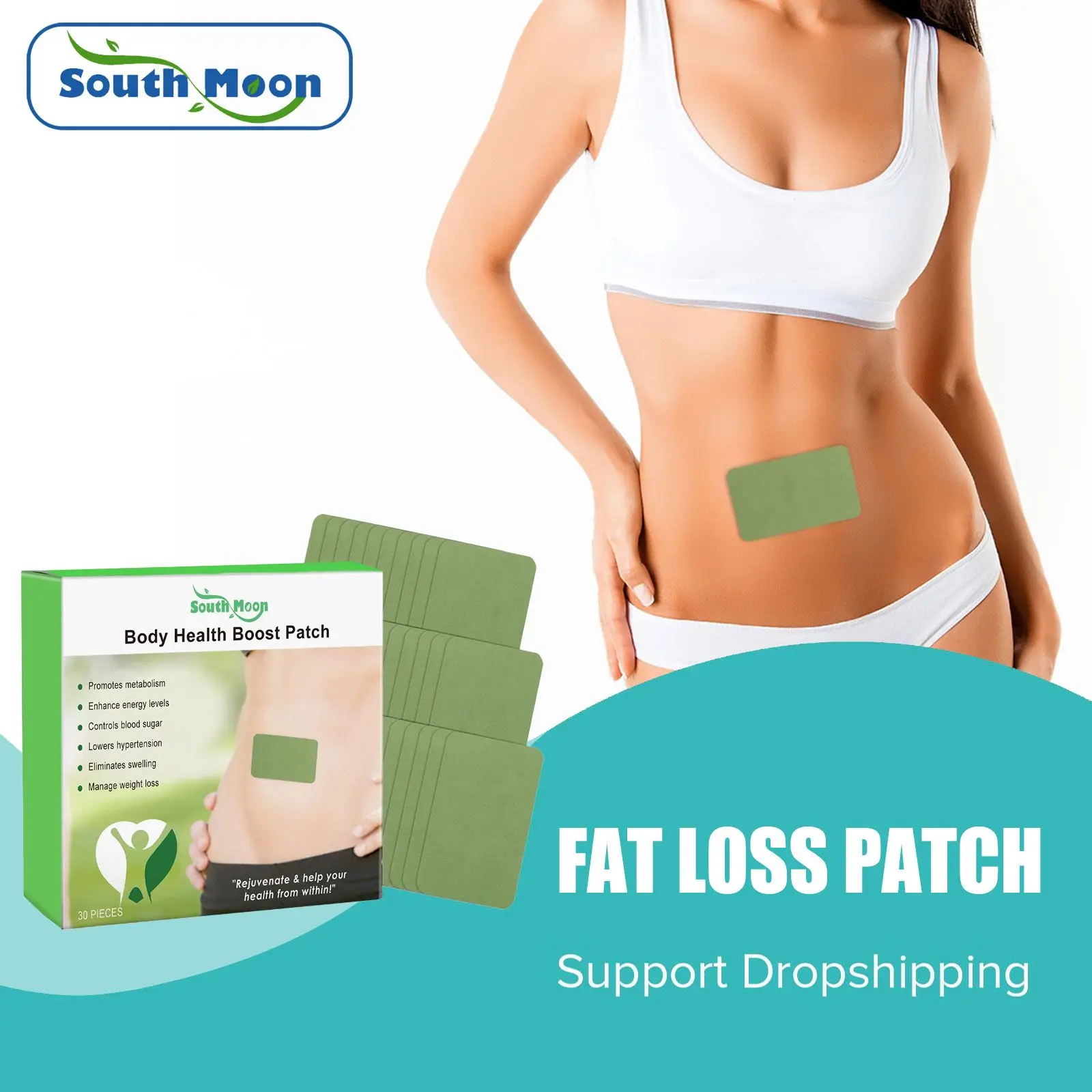 Belly Slimming Patch Waist Shaping Tighten Help Digestion Improve Stomach Enhance Energy Body Health Control Detox Navel Sticker