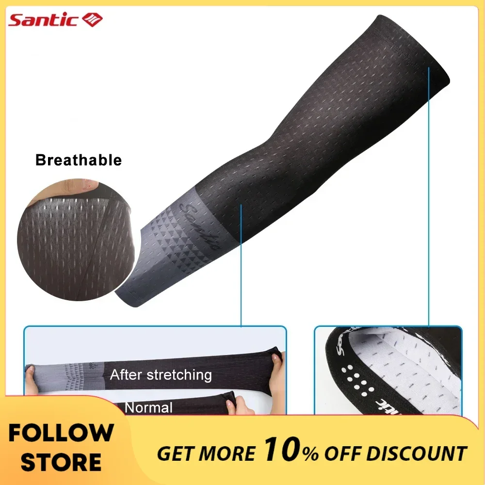 

Santic спортивный рукав для рук летняя уличная езда солнцезащитный ледяной шелк Женская дышащая защита от УФ-излучения велосипедная грелка для рук