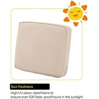 Thickened Material Outdoor Courtyard Garden Cushion Cover Replacement Cushion Sofa Furniture Waterproof Outer Zipper Design 1