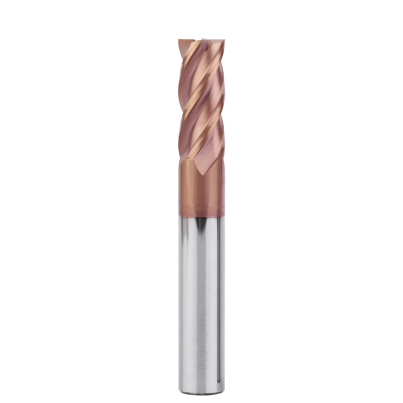 Carbide end mill KaKarot HRC55 1 2 4 5 6 8 10 12mm 4Flutes Milling Cutter Cutting Iron CNC Maching