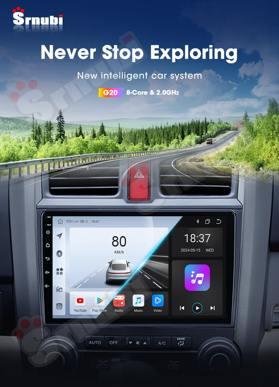 Drahtlose Carplay Android Auto Auto Radio Für Honda CR-V 3 RE CRV 2007-2011 Multimedia Player Navigation GPS DVD kopf Einheit Stereo – Detail 3