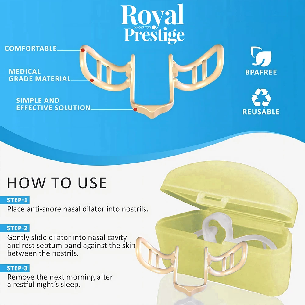 Nose Dilator Nasal Silicone Nose Clip Anti Snoring Easy Breath Preventing Snoring Help Breathe Devices Improve Sleeping
