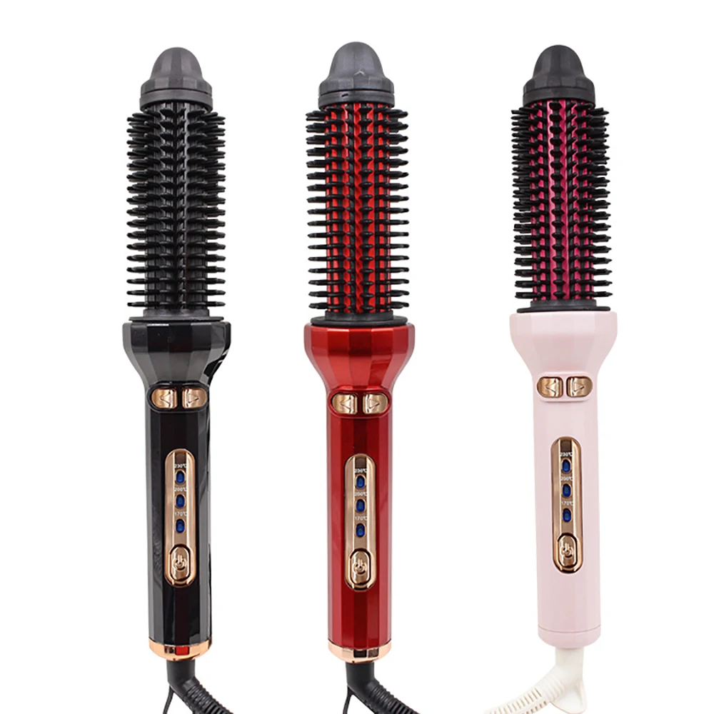 Automatic Rotating Electric Hair Brushes 2 in 1 Straightening and Curling Ionic Hot Comb Ceramics Fast Heating Anti -scalding graphene heating heater household indoor fast heated humidificatio anti scalding and energy saving kicker line electric heaters