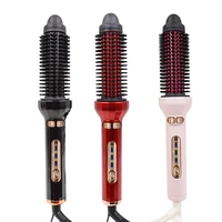 Automatic Rotating Electric Hair Brushes 2 in 1 Straightening and Curling Ionic Hot Comb Ceramics Fast Heating Anti -scalding 1