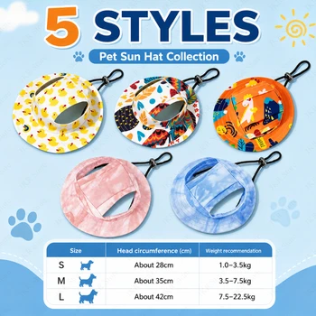 Adjustable Printed Pet Cap 1