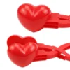 Kids Snowball Maker Cute Snowball Maker Tool Winter Outdoor Love Heart Shaped Snow Ball Maker For Kids & Adults Snow Ball Fights 3