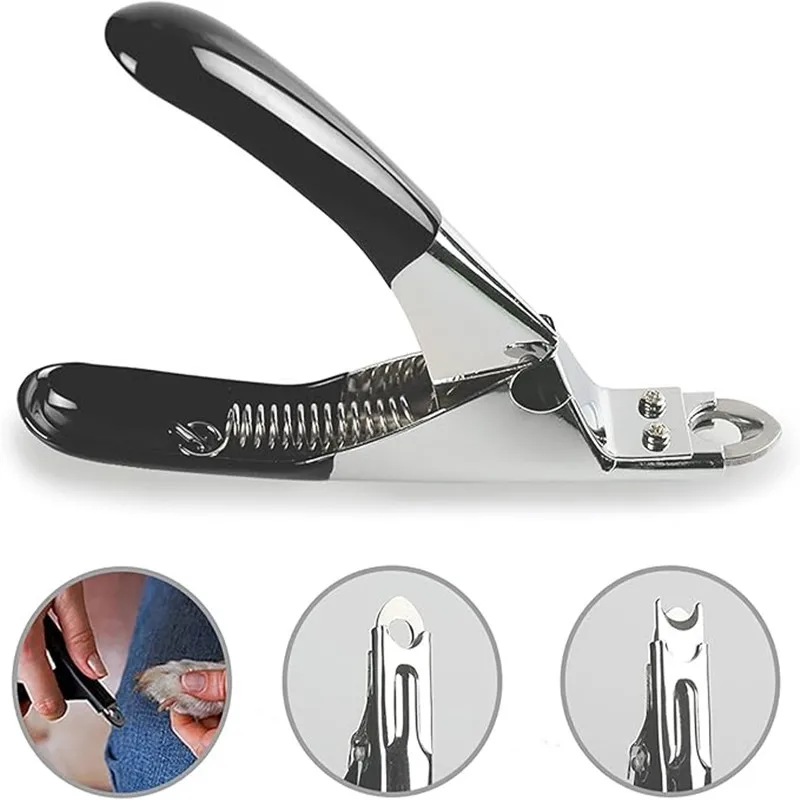 Dog Cat Nail Clipper Stainless Steel Pet Toes Cutter Scissor Grooming Tool for Small Medium Dogs Cats Guillotine Nail Clipper