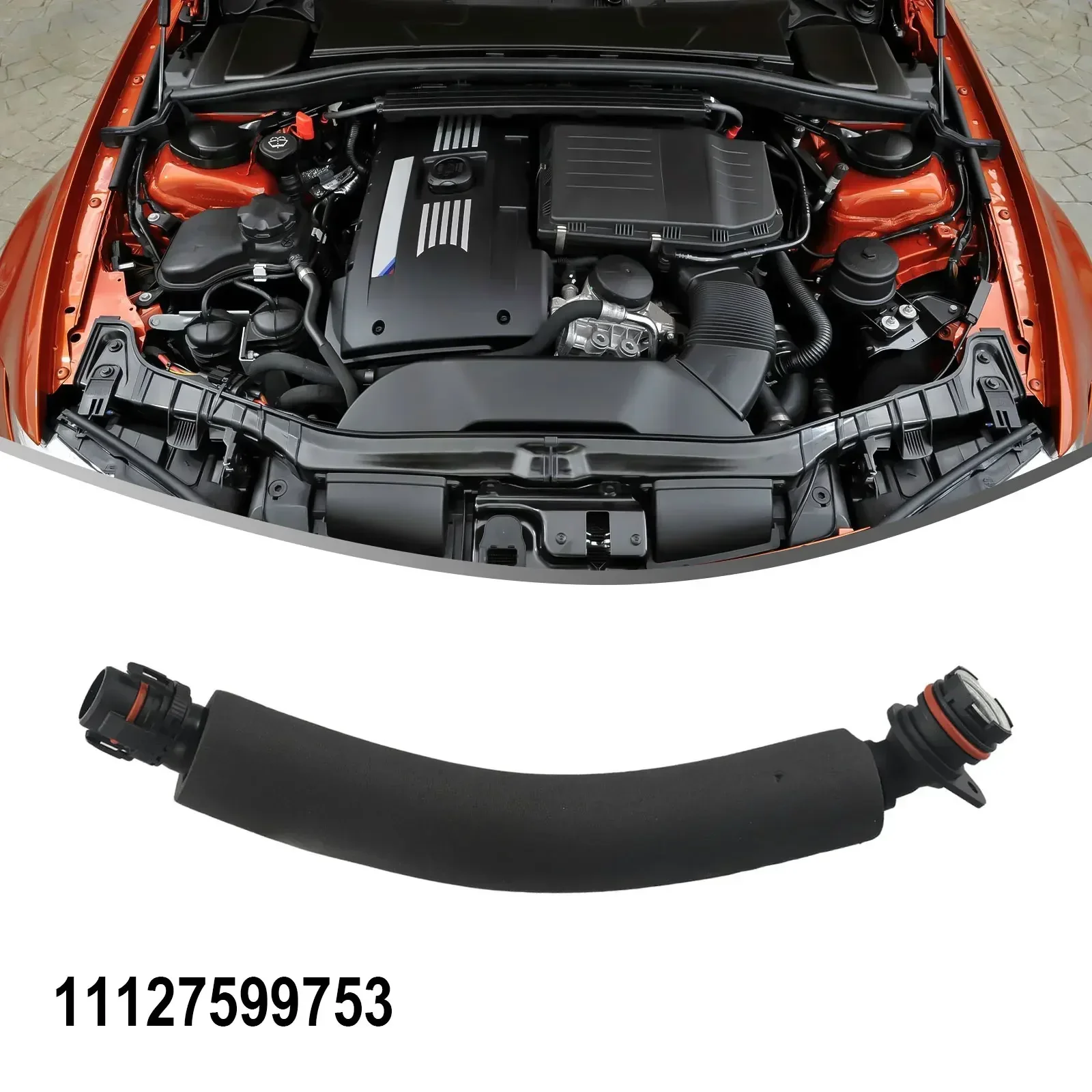 Vent Hose For BMW For 1/2/3/4SERIES 11127599753 Vent Outlet Pipe Cylinder Head ABS Enginee Outtake Tube Replacement engine air hose