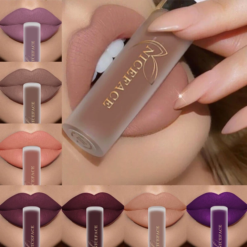 29 Colors Liquid Lipstick Makeup Waterproof Matte Lip Gloss Long Lasting Nude Lip Tint