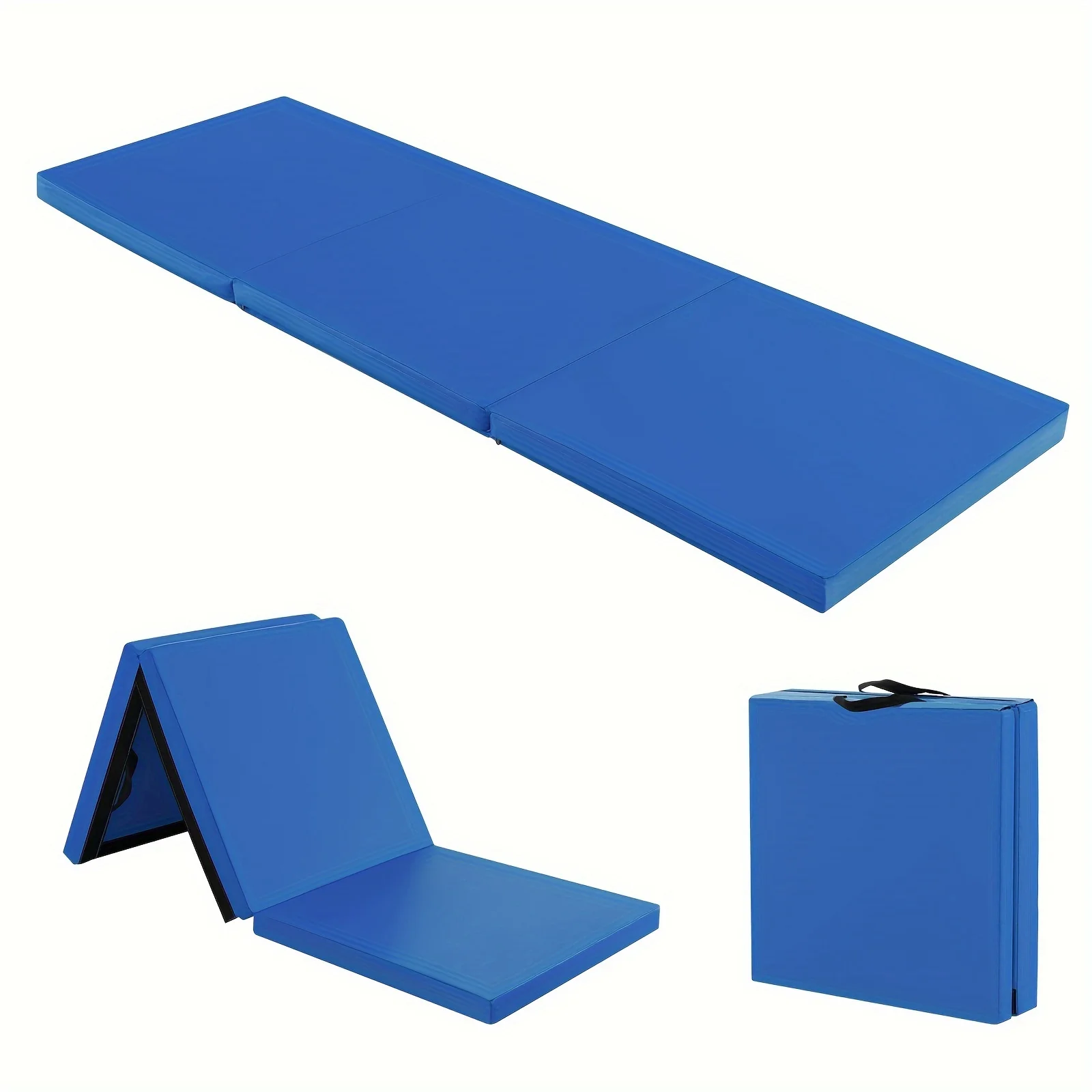 

Tri-Fold Folding Exercise Mat 6 Ft X 2 Ft Portable Gymnastics Tumbling Yoga Navy