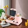 3-in-1 Multifunction Electric Breakfast Maker Machine Toaster Oven with Plastic Housing 3-in-1 Breakfast Essentials 3