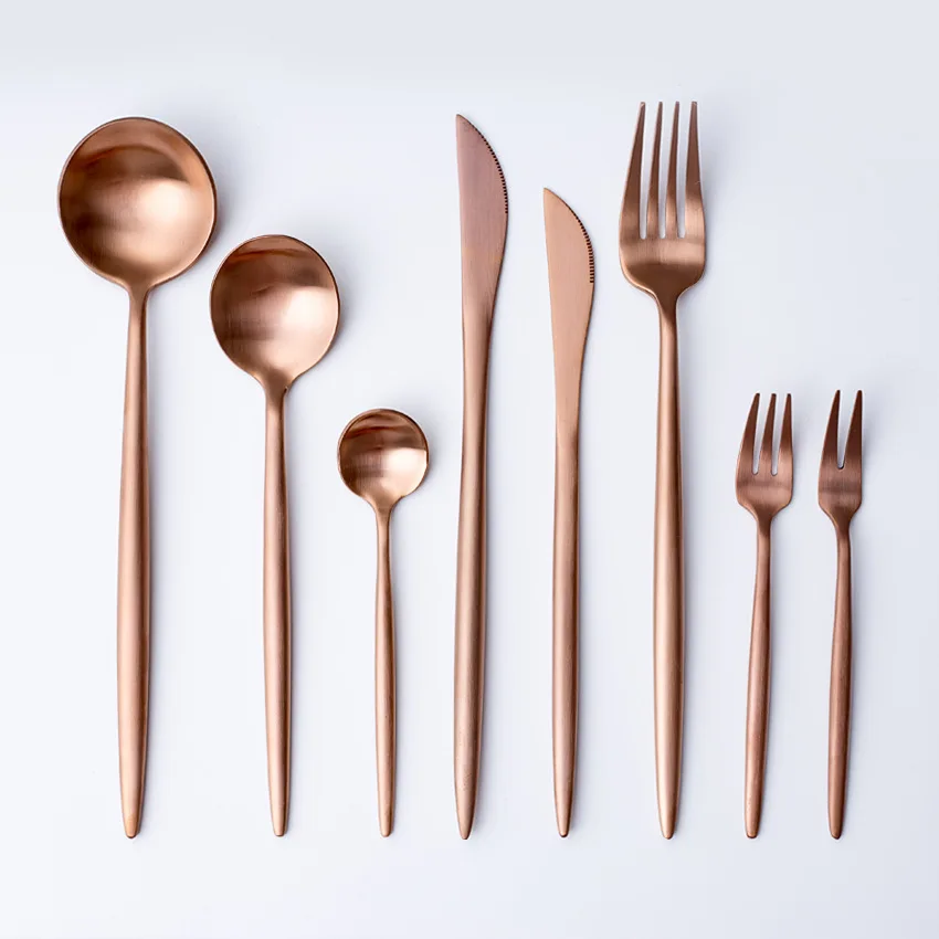 Rose Gold Luxury Chopstick & Spoon Set - Empire Chopsticks