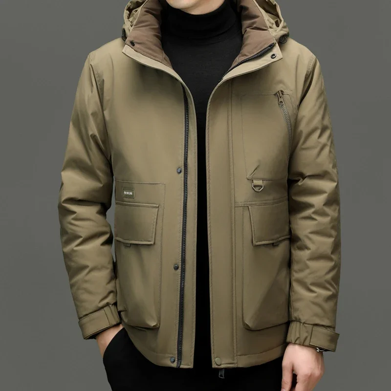 thumbnail image 1 of Chaqueta de plumón para hombre, parka, chaqueta acolchada con calefacción y plumón de pato para hombre, ropa de diseñador de lujo para invierno 2024, novedad en abrigos, acolchado para hombre, 1 of 4