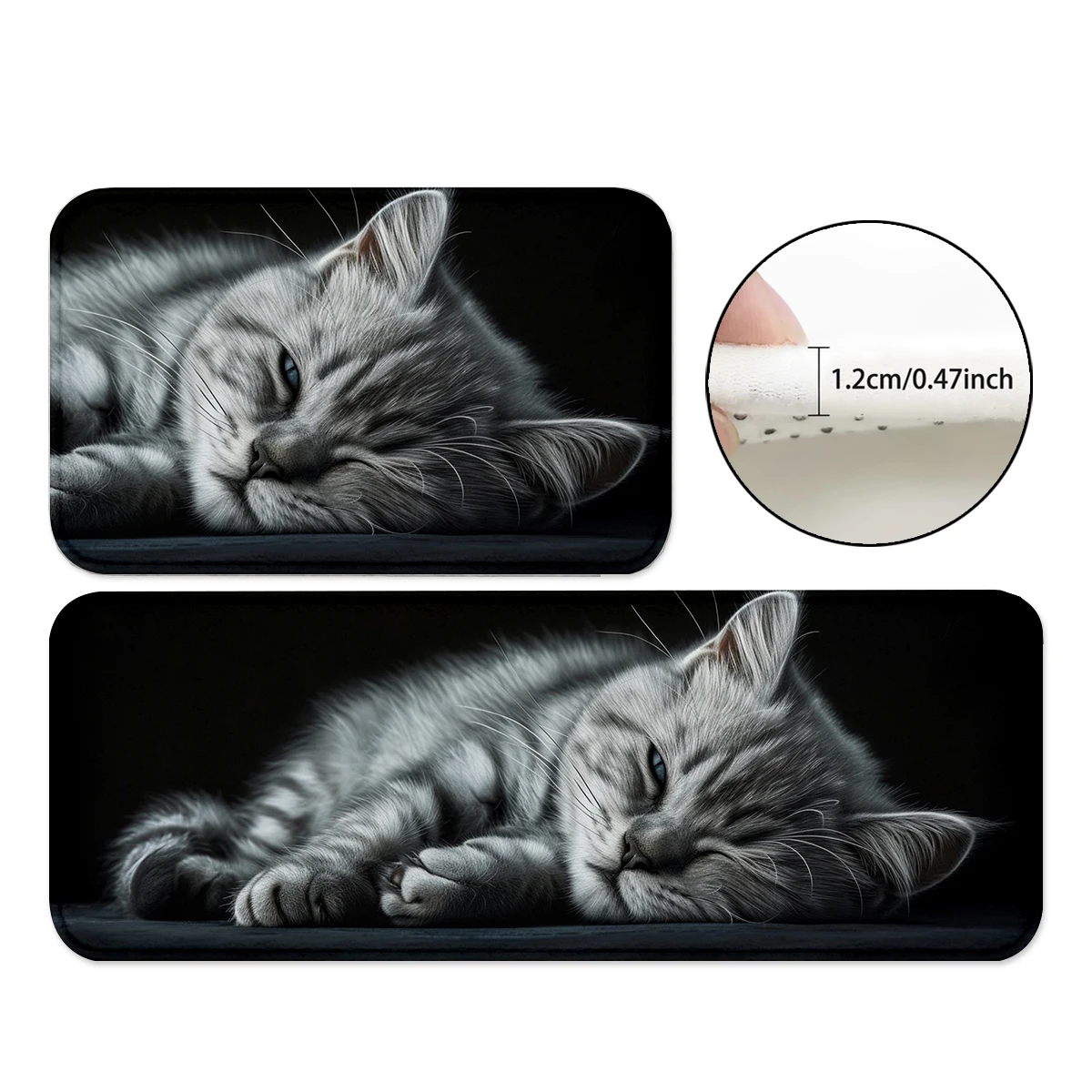 

Cat Mats Rugs, Non-Slip Backing Rugs, Water Absorbent Carpet for Playroom, Classroom, Bathroom, Dining Table, Kitchen