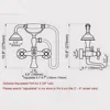 Polished Gold Bathroom Tub Faucet Telephone Style Bathroom Bathtub Wall Mounted With Handshower Swive Tub Spout Ntf130 2