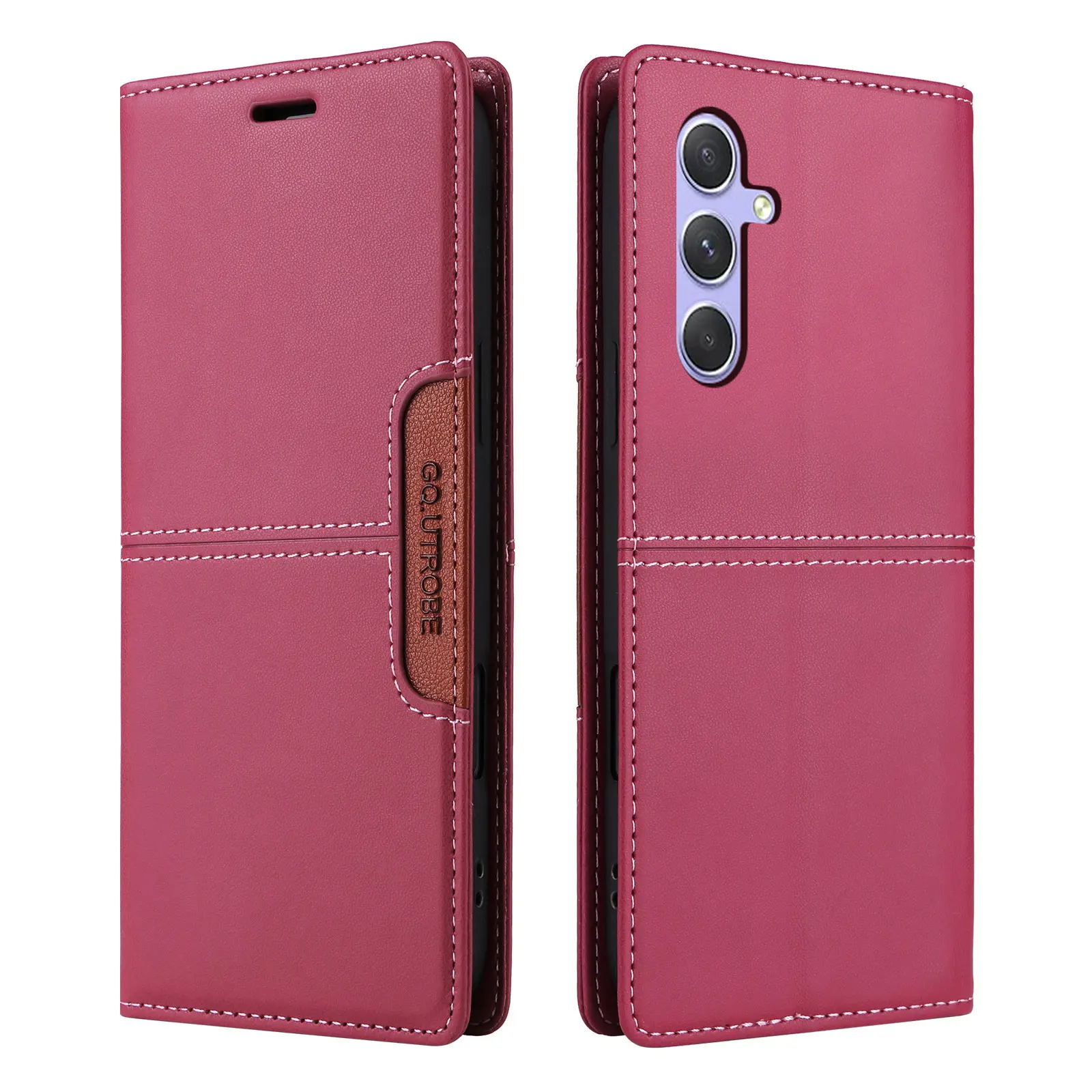 Leather Flip Wallet Case - Elegant and Durable Protection with Card Slots and Magnetic Closure