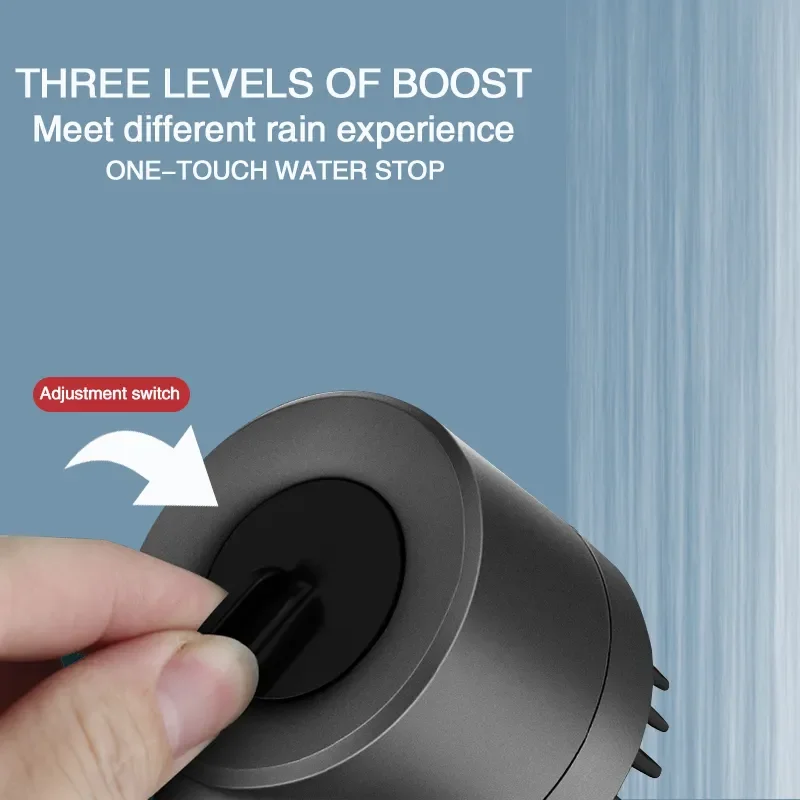 Xiaomi High Pressurized Filter Shower Head 3-mode Adjustable Spray with Massage Brush Rain Shower Set Changeable Filter Element 4