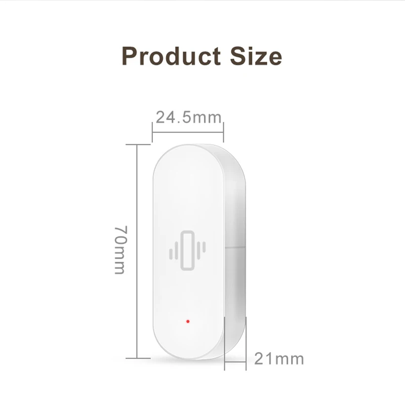 CPVAN WIFI vibration Sensor Detector Wireless Smart sensor motion Alarm Detecto