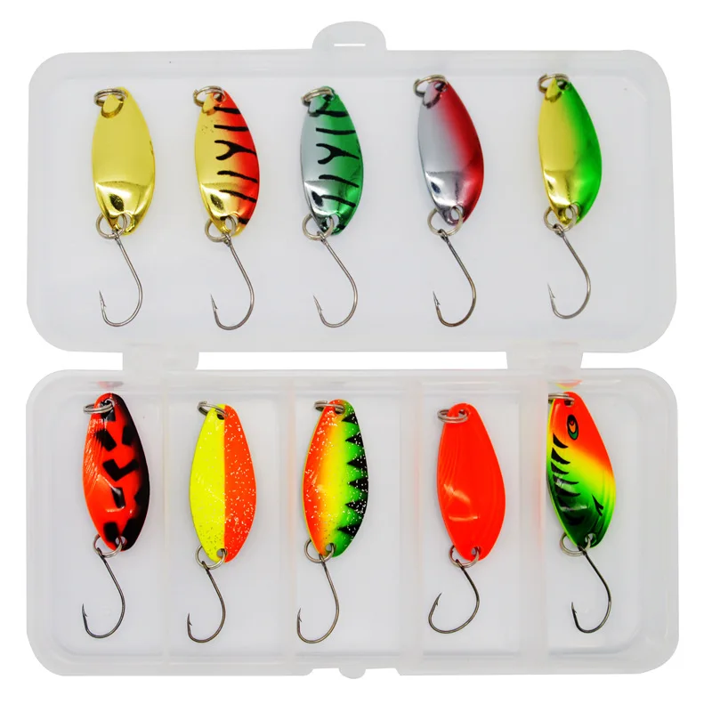 

Lure Suit 10 Pieces Multicolor Lure Fake Hard Trout Topmouth Culter Snakehead Rod Sequins Fishing Bait