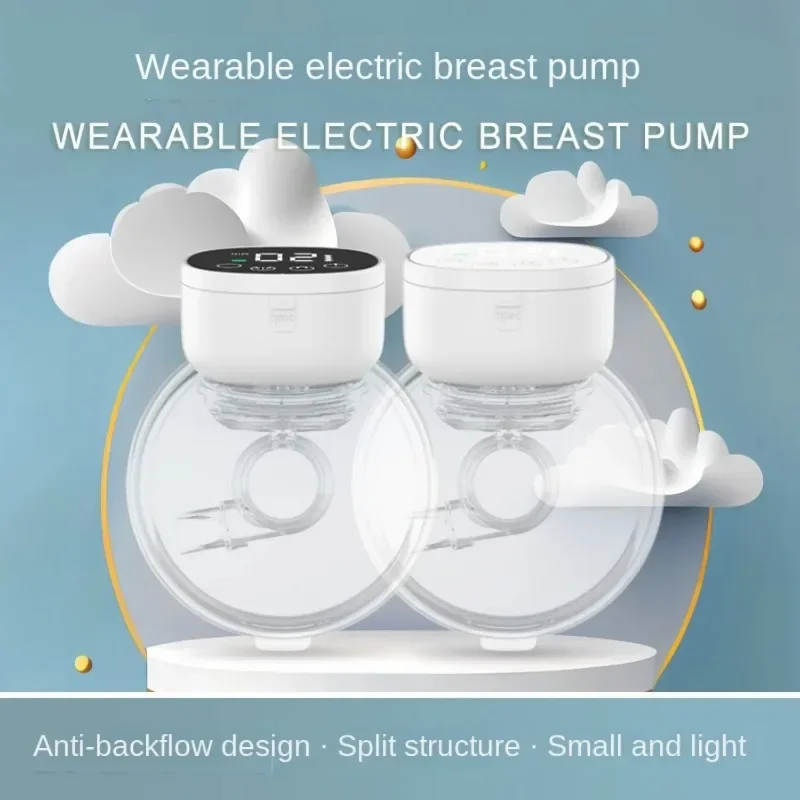 New Bilateral Electric Fully Automatic Breast Pump Household Integrated Breast Milk Collector Hands Free Pump Baby Milk