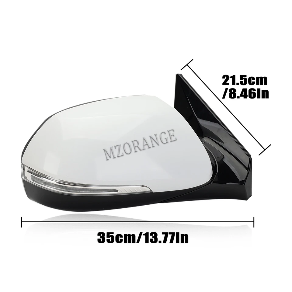 Kit 2 Indicatori Di Direzione Laterali A LED | Per Hyundai Santa Fe XL 2013-2018 | 87613B8000 87623B8000 | Impermeabili E Sequenziali