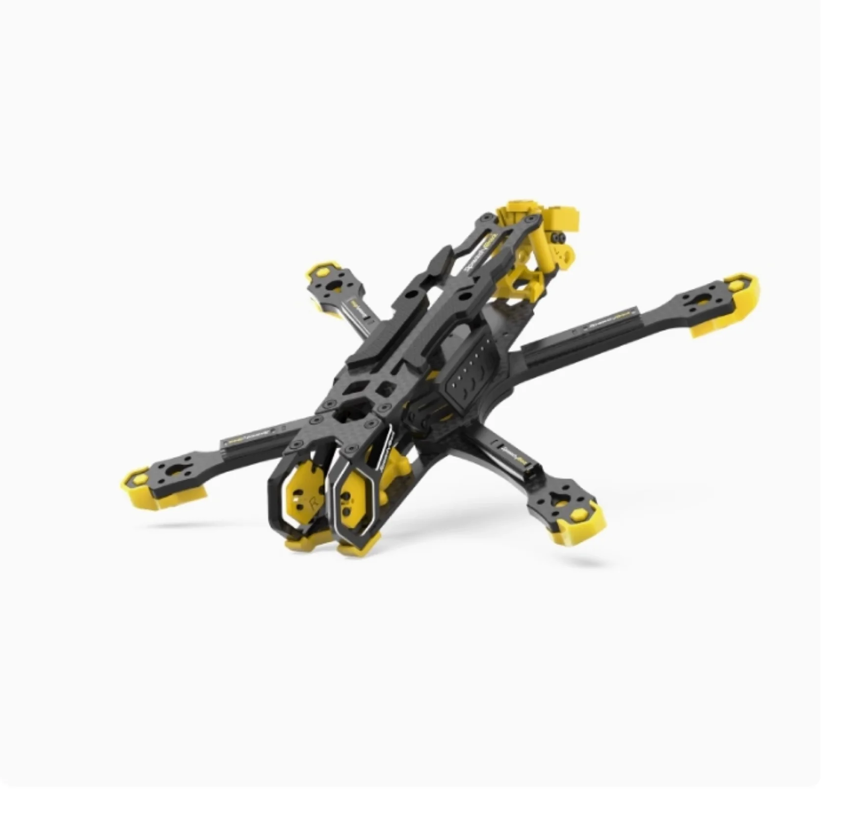 Détail du kit cadre SpeedyBee Master 5 V2 5 pouces pour drone FPV racing freestyle, fixation moteur et stack.