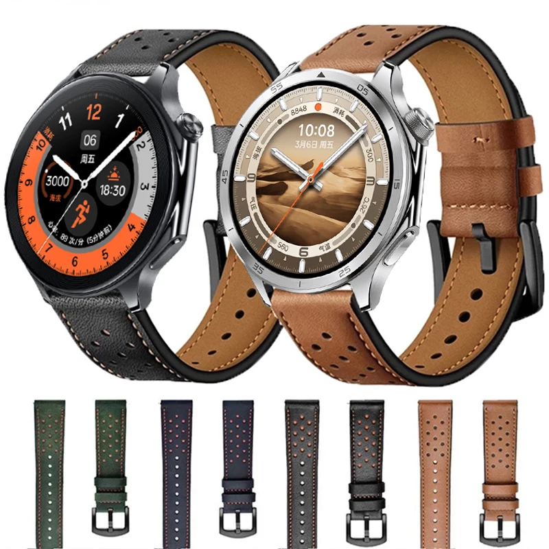 Premium Leather Watchband - Sport Strap and Bracelet Correa