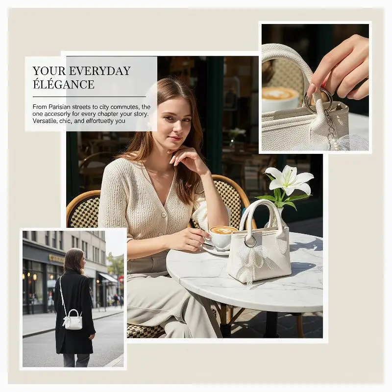 Simple Square Shoulder Bags For Women Solid Color Versatile Ladies Crossbody Bag - 4